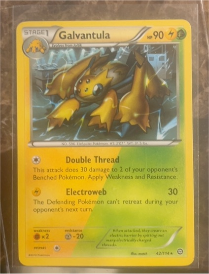 2016 Pokémon Steam Siege #42 Galvantula — front