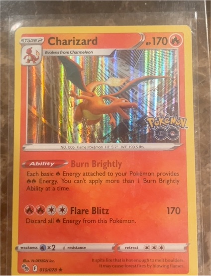 2022 Pokémon TCG Pokemon Go #010 Charizard — front