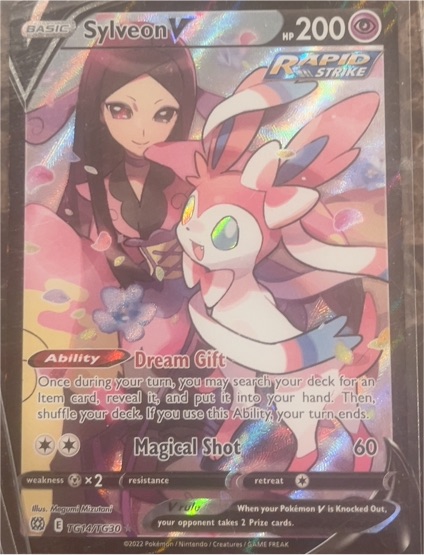 2023 Pokémon Brilliant Stars Trainer Gallery #TG14 Sylveon V — front