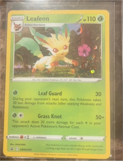 2022 Pokémon SWSH: Sword & Shield Promo #SWSH191 Leafeon — front