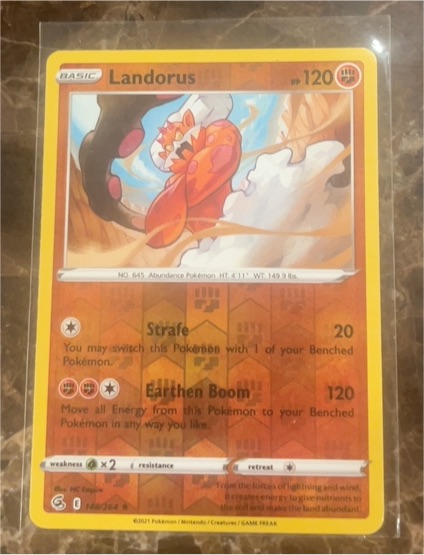 2021 Pokemon SWSH08: Fusion Strike #148 Landorus — front