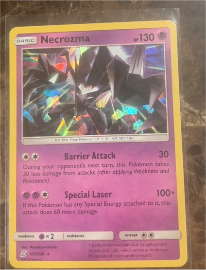2019 Pokémon Unified Minds #101 Necrozma — front