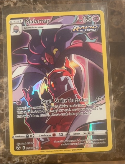 2022 Pokemon Silver Tempest #TG06 Malamar — front