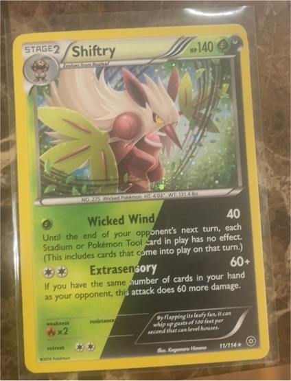 2016 Pokémon XY Steam Siege #11/114 Shiftry — front