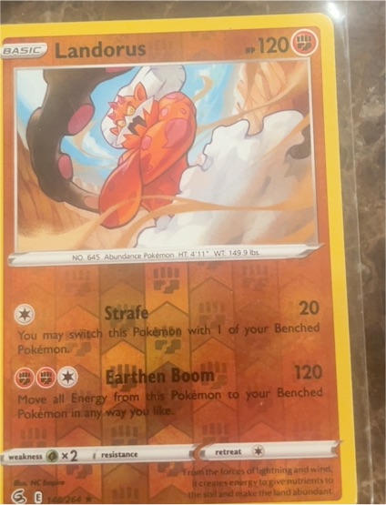 2022 Pokémon SWSH08: Fusion Strike #148 Landorus — front