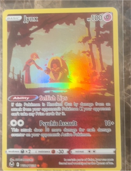 2022 Pokemon Sword & Shield Silver Tempest Trainer Gallery #TG04 Jynx — front