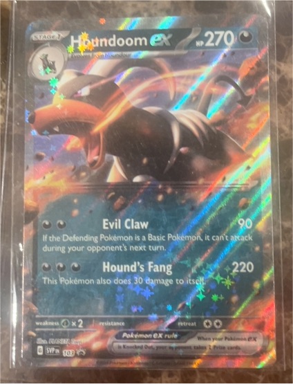 2024 Pokémon SV Black Star Promo #103 Houndoom ex — front