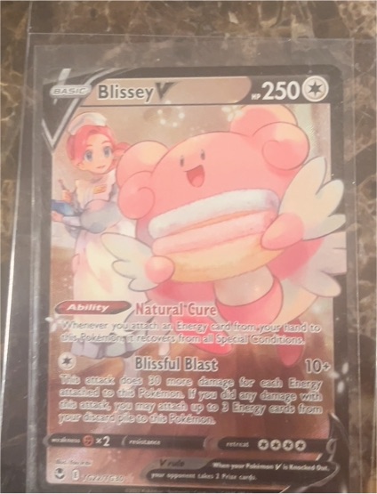 2022 Pokémon Sword & Shield Silver Tempest #TG22 Blissey V — front