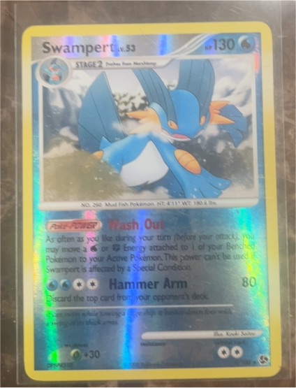 2007 Pokemon Great Encounters #9 Swampert — front