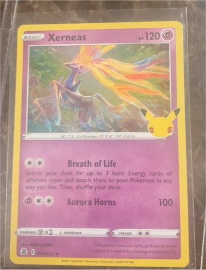 2021 Pokémon Celebrations #012 Xerneas — front