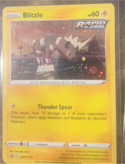 2021 Pokémon SWSH: Sword & Shield Promo #SWSH173 Blitzle — front