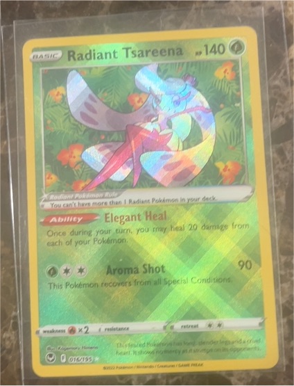2022 Pokémon TCG Silver Tempest #016 Radiant Tsareena — front