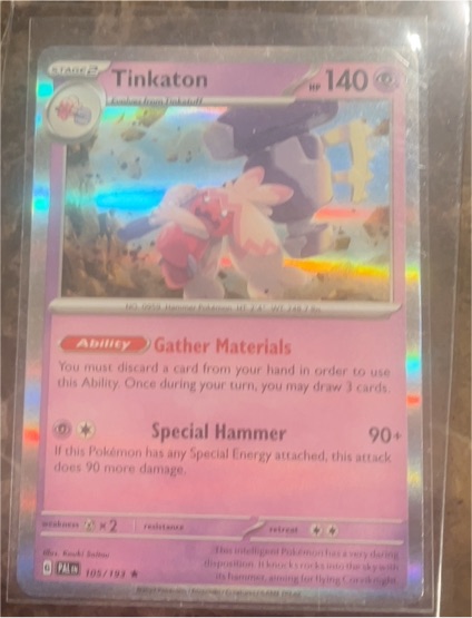 2023 Pokémon TCG Paldea Evolved #105 Tinkaton — front