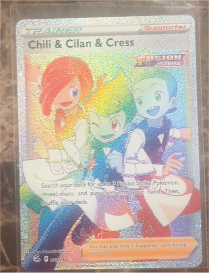 2021 Pokémon Fusion Strike #273 Chili & Cilan & Cress — front