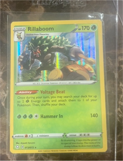 2021 Pokémon Shining Fates #013 Rillaboom — front