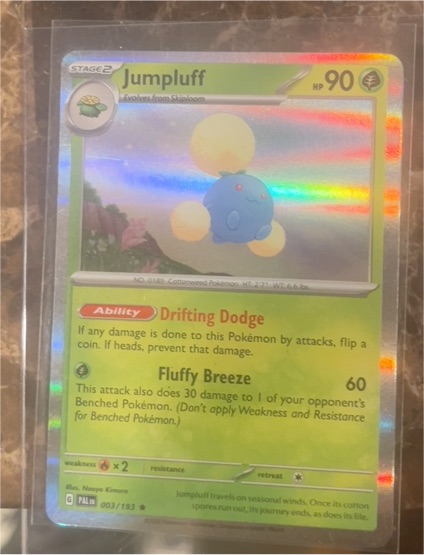 2023 Pokémon SV02 Paldea Evolved #003 Jumpluff — front