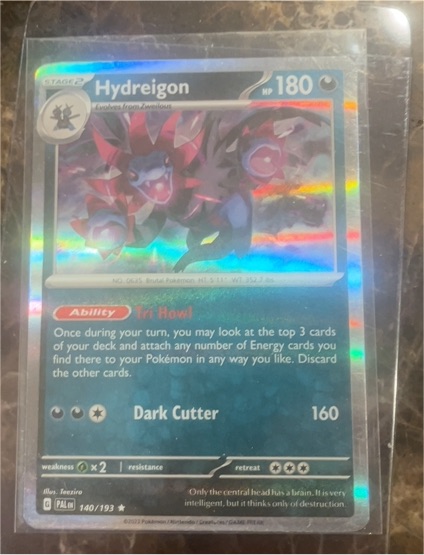 2023 Pokémon Paldea Evolved #140 Hydreigon — front