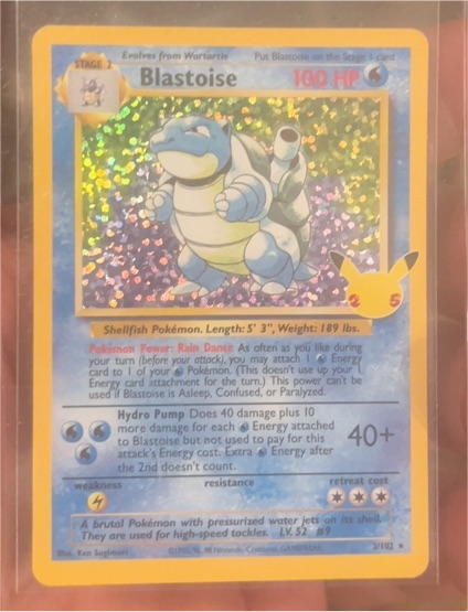 2021 Pokémon Celebrations Classic Collection #2 Blastoise — front