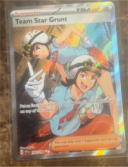 2023 Pokémon TCG Scarlet & Violet #242 Team Star Grunt — front