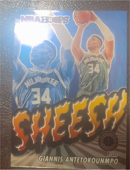 2023-24 Panini NBA Hoops Premium Stock #11 Giannis Antetokounmpo Sheesh — front