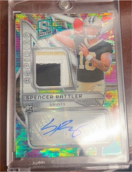 2024 Panini Spectra Aspiring Patch #APA-SRR Spencer Rattler — front