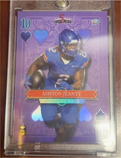 2024 Wild Card 5 Card Draw Stacked Deck #10 Ashton Jeanty — front