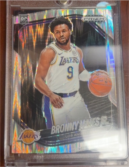 2024-25 Panini Prizm Black #94 Bronny James Jr. — front