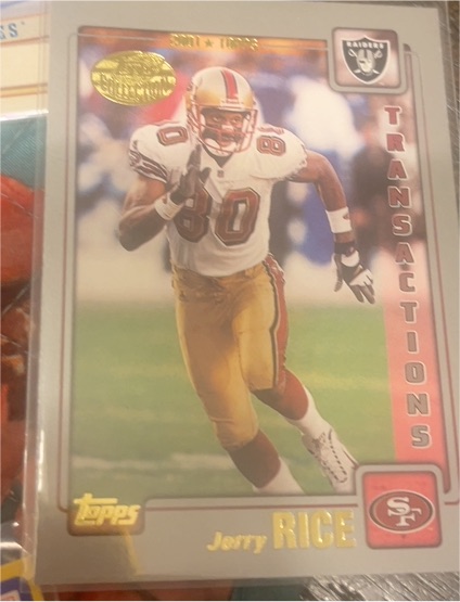 2001 Topps #48 Jerry Rice — front