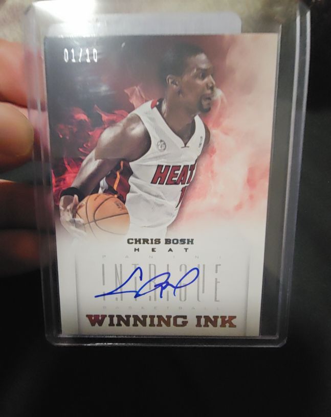 2012-13 Panini Intrigue Winning Ink #Chris Bosh — front