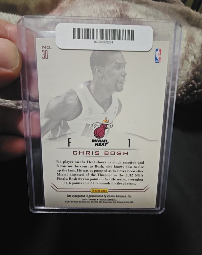 2012-13 Panini Intrigue Basketball #30 Chris Bosh — front