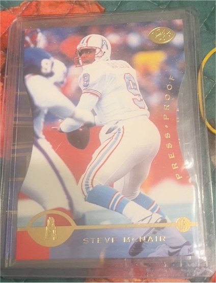 1996 Leaf #17 Steve McNair — front