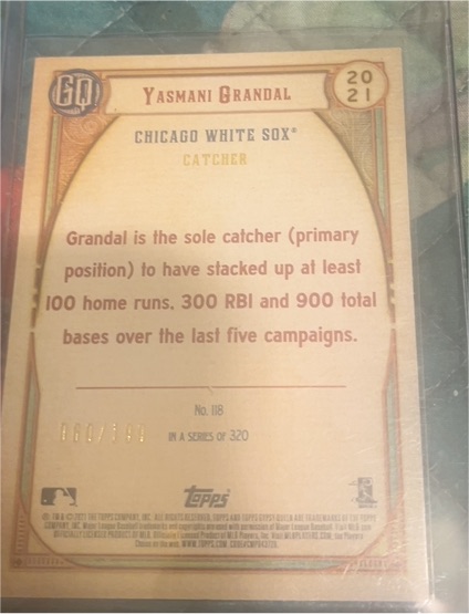 2021 Topps Gypsy Queen #118 Yasmani Grandal — front