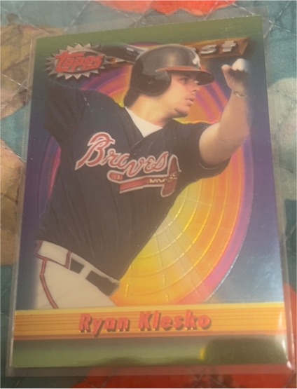 1994 Topps Finest #437 Ryan Klesko — front