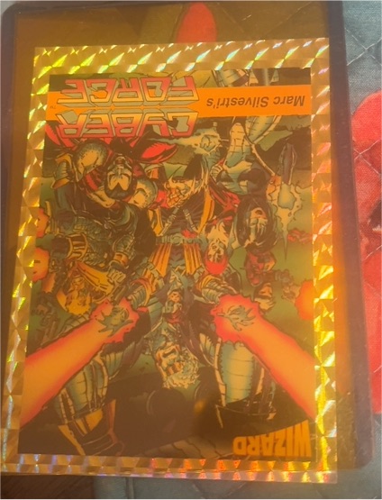 1992 Wizard Marc Silvestri's Cyber Force Promo Card #6 — front