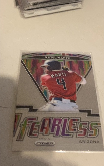 2021 Panini Prizm #FR-17 Ketel Marte Fearless — front