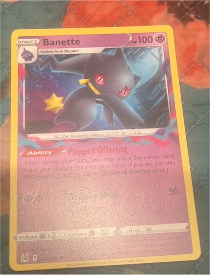 2022 Pokémon TCG Lost Origin #73 Banette — front