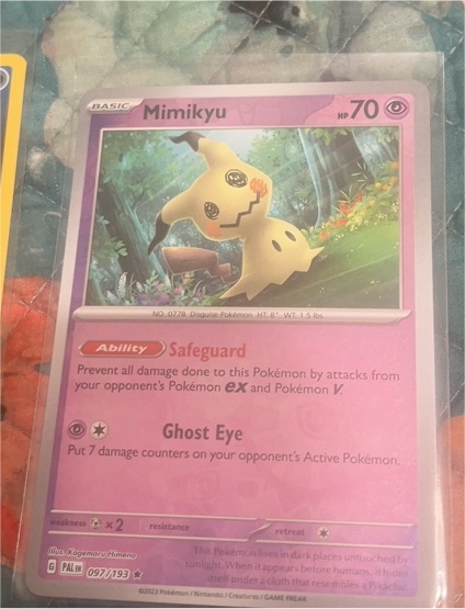 2023 Pokémon Paldea Evolved #097 Mimikyu — front