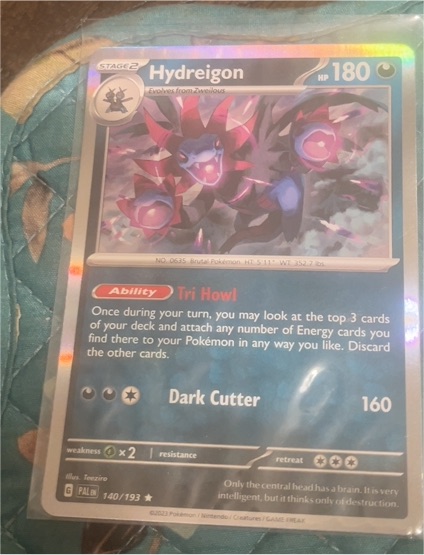 2024 Pokémon Scarlet & Violet Paldea Evolved #140 Hydreigon — front