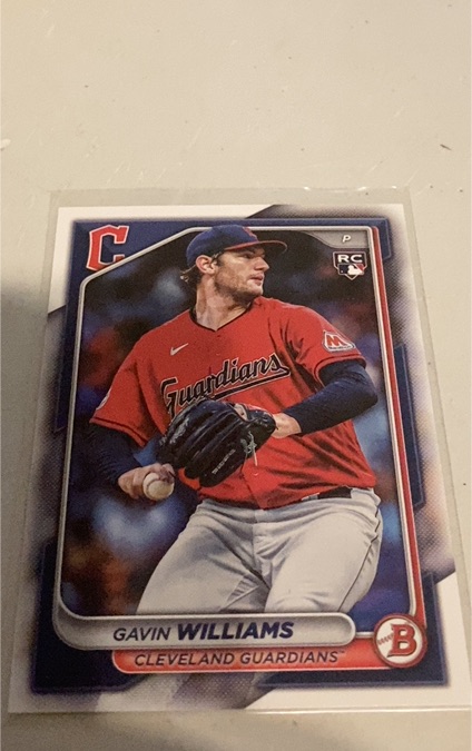 2024 Bowman #66 Gavin Williams — front