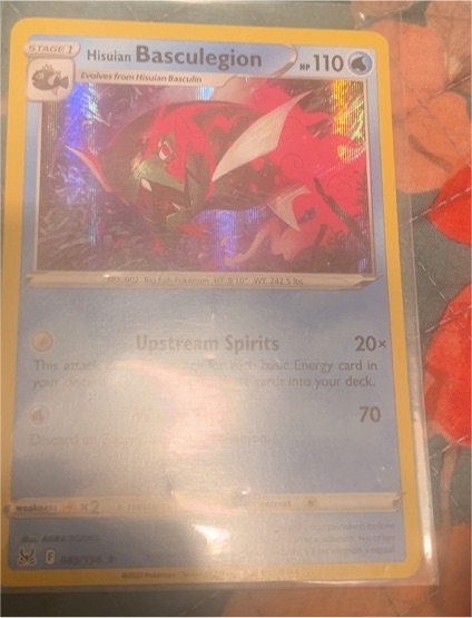 2022 Nintendo Pokemon S12a #031 Hisuian Basculegion — front