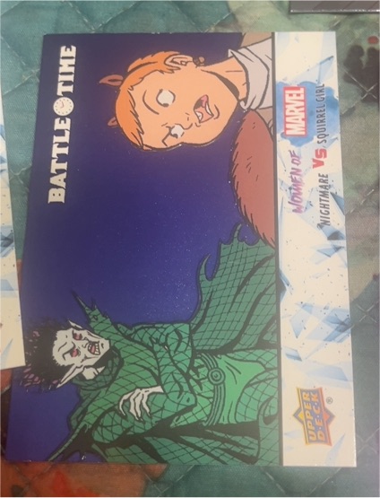 2024 Upper Deck Women of Marvel Battle Time #BT-6 Nightmare vs Squirrel Girl — front