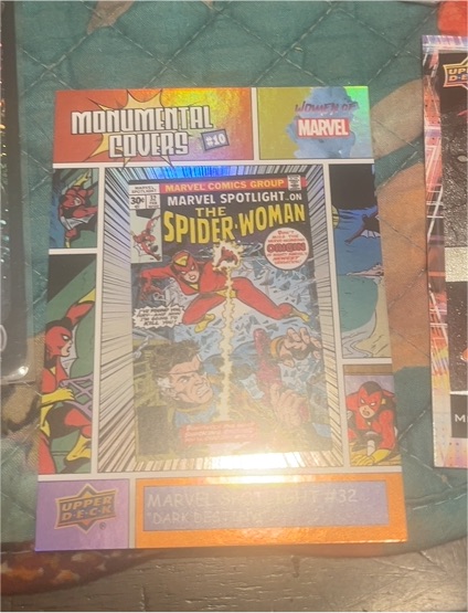 2024 Upper Deck Women of Marvel Monumental Covers #BI-10 Marvel Spotlight #32 Spider-Woman — front