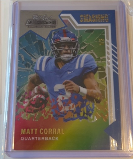 2021 Wild Card Alumination Smashing #SM-13 Matt Corral — front