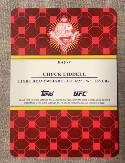 2024 Topps UFC #KAQ-9 Chuck Liddell — front