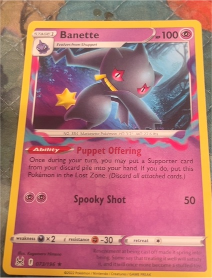 2022 Pokémon SWSH11: Lost Origin #073 Banette — front