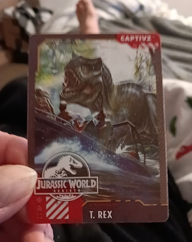 2022 Jurassic World Rebirth CAPTIV2 #1 T. Rex — front