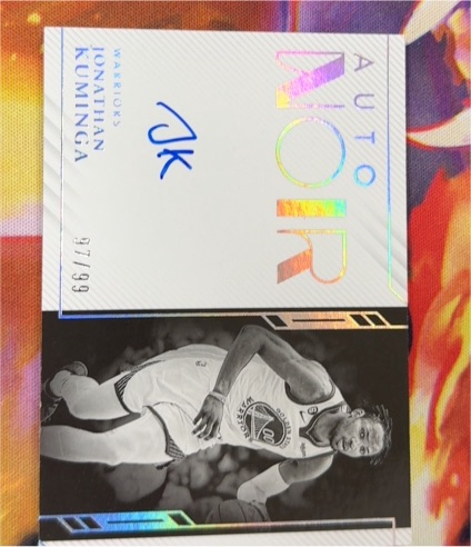 2022-23 Panini Noir #97 Jonathan Kuminga — front