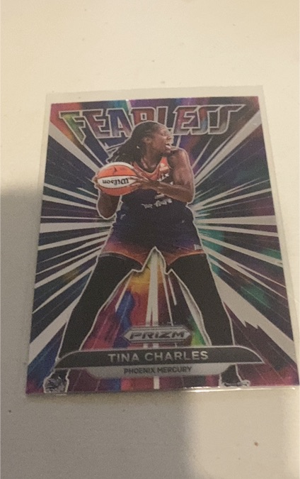 2022 Panini Prizm WNBA Fearless #4 Tina Charles — front
