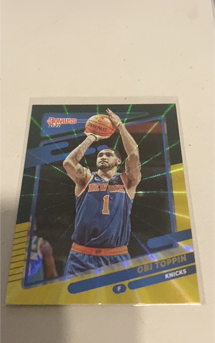 2021-22 Panini Donruss #118 Obi Toppin — front