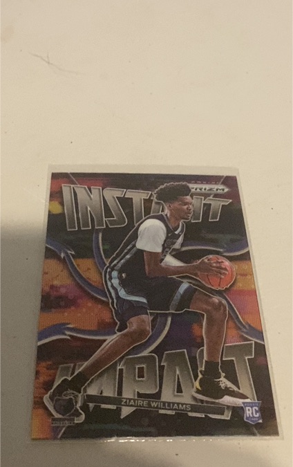 2021-22 Panini Prizm #3 Ziaire Williams Instant Impact — front